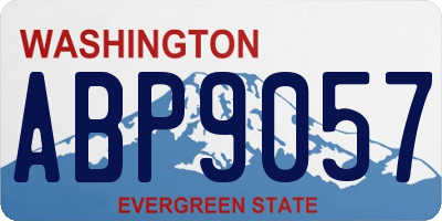 WA license plate ABP9057