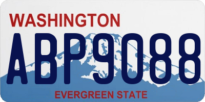 WA license plate ABP9088