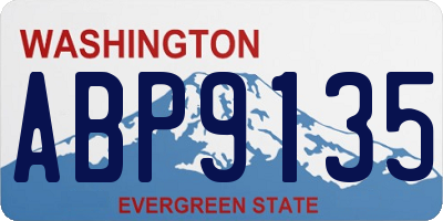 WA license plate ABP9135