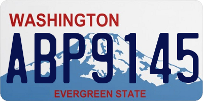 WA license plate ABP9145