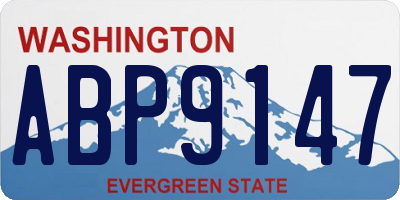 WA license plate ABP9147