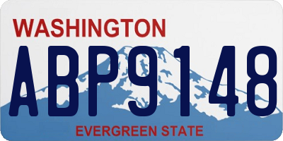 WA license plate ABP9148
