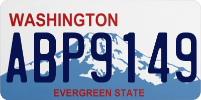 WA license plate ABP9149