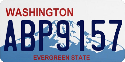 WA license plate ABP9157