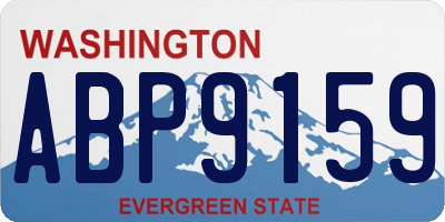 WA license plate ABP9159