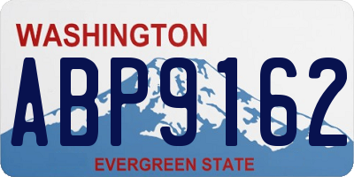 WA license plate ABP9162