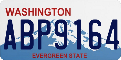 WA license plate ABP9164