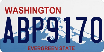 WA license plate ABP9170