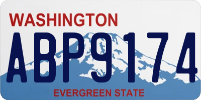 WA license plate ABP9174