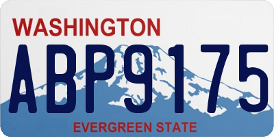 WA license plate ABP9175