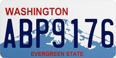 WA license plate ABP9176