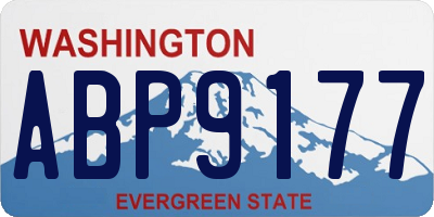 WA license plate ABP9177