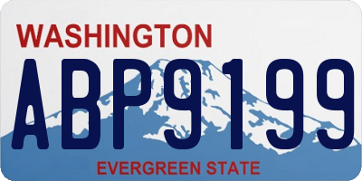 WA license plate ABP9199