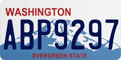 WA license plate ABP9297