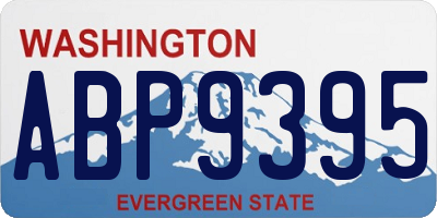 WA license plate ABP9395