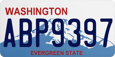WA license plate ABP9397