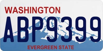 WA license plate ABP9399