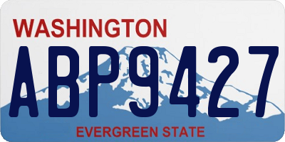 WA license plate ABP9427