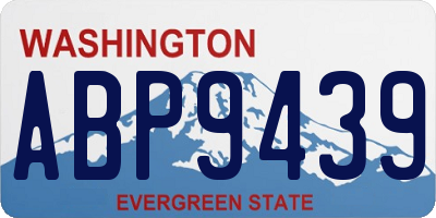 WA license plate ABP9439