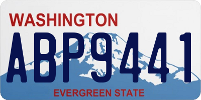 WA license plate ABP9441