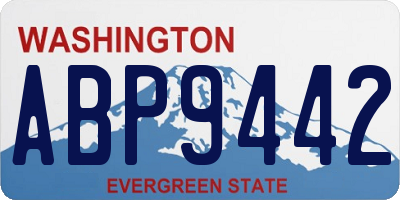 WA license plate ABP9442