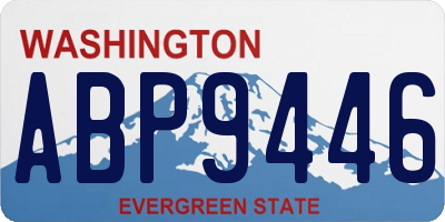 WA license plate ABP9446