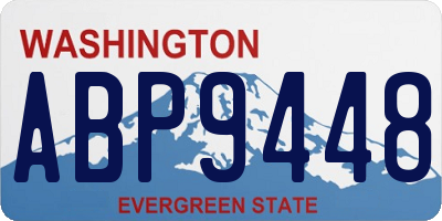 WA license plate ABP9448