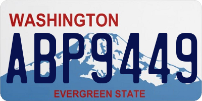 WA license plate ABP9449