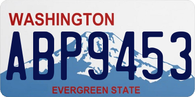 WA license plate ABP9453