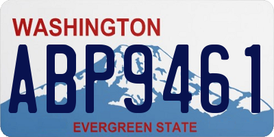 WA license plate ABP9461