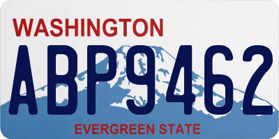 WA license plate ABP9462