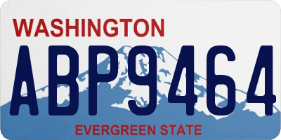 WA license plate ABP9464