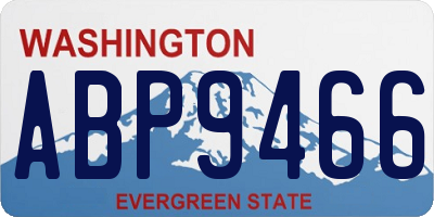 WA license plate ABP9466