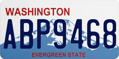 WA license plate ABP9468