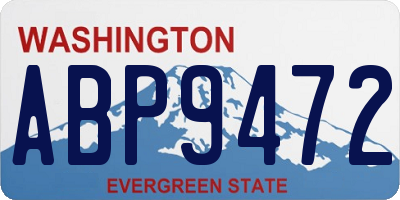 WA license plate ABP9472