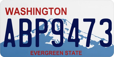 WA license plate ABP9473