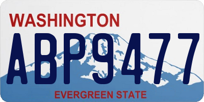 WA license plate ABP9477