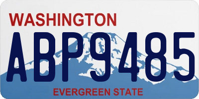 WA license plate ABP9485