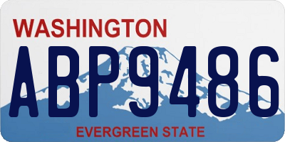 WA license plate ABP9486