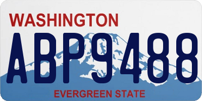 WA license plate ABP9488