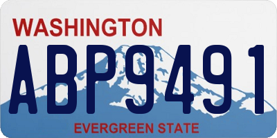 WA license plate ABP9491