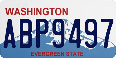WA license plate ABP9497