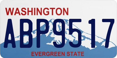 WA license plate ABP9517