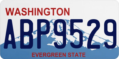 WA license plate ABP9529