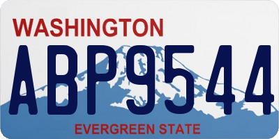 WA license plate ABP9544