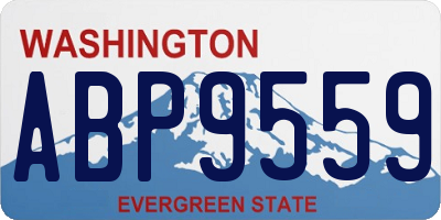 WA license plate ABP9559