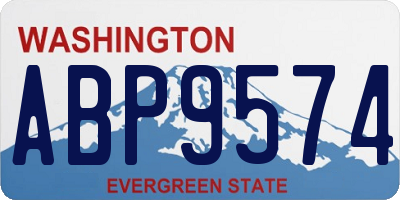 WA license plate ABP9574