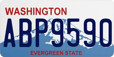 WA license plate ABP9590