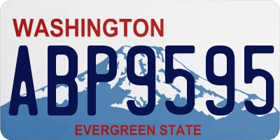 WA license plate ABP9595