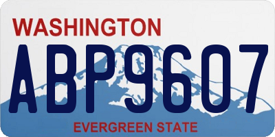 WA license plate ABP9607